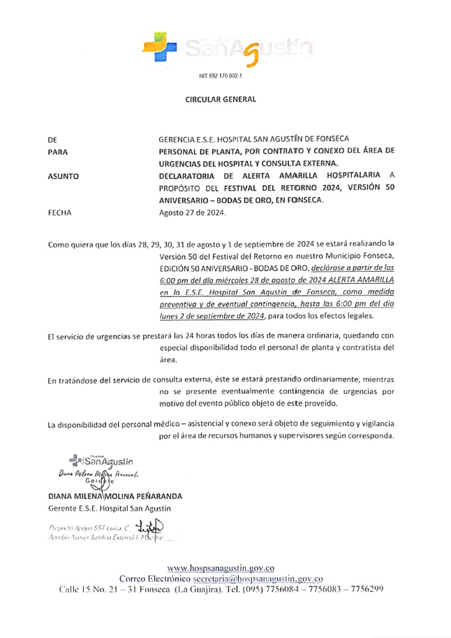 ALERTA AMARILLA