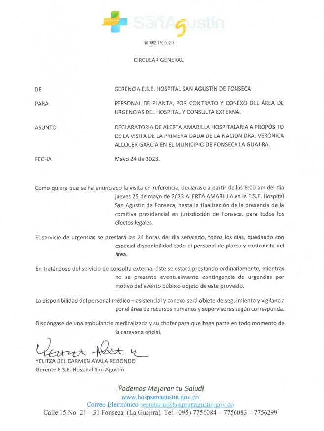 Alerta Amarilla
